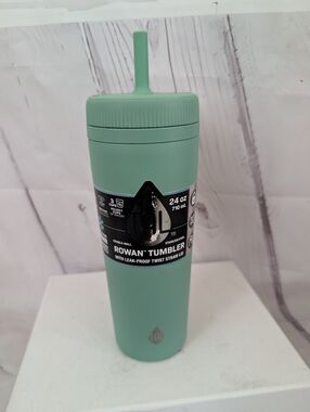 New Rowan Tumbler Straw Lid - Mint Green 24 oz